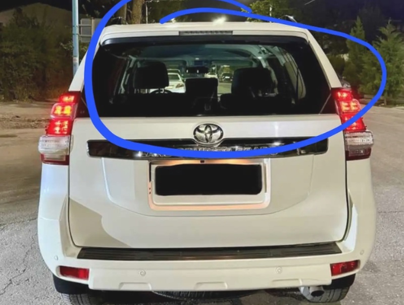 Заднее стекло от Toyota Prado FJ150